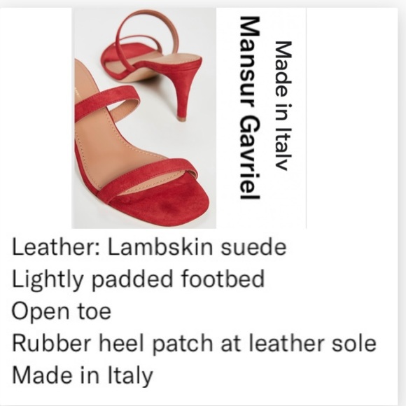 Mansur Gavriel Fiino Slides 38.5 It’s time for a pair of red heels. - Picture 5 of 16